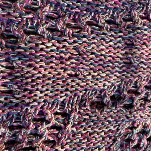 Kookai Grandmacore Open Knit Multicolor Cardigan Sweater Kimono Size 1 Boho Chic - Picture 10 of 13